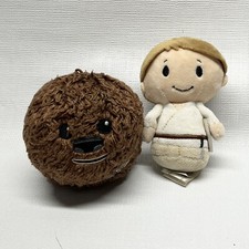 Lot Of 2 Hallmark Star Wars Luke Skywalker Chewbacca Plush
