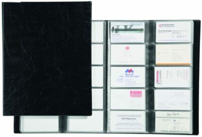 Durable 244501 Visitenkartenalbum Visifix 400 (für 400 Visitenkarten) schwarz