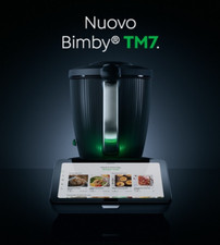VORWERK NEW BIMBY TM7 NUOVO NERO  24 MESI GARANZIA 2 ANNI ULTIMO MODELLO TM 7
