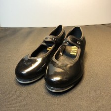 LN US9.5W GIRLS BLOCH TECHNO TAP BLACK LACE UP MARY JANE TAP DANCING SHOES