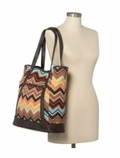 Missoni For Target Colore Zig Zag Large Tote Handbag