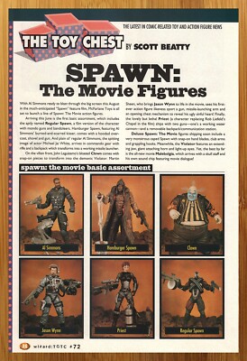 1997 McFarlane Toys Spawn Movie Action Figures Print Ad/Poster Promo Pop Art 90s