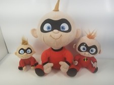 Disney The Incredibles Baby Jack Jack Plush Toys Large, Medium, Small Set of 3