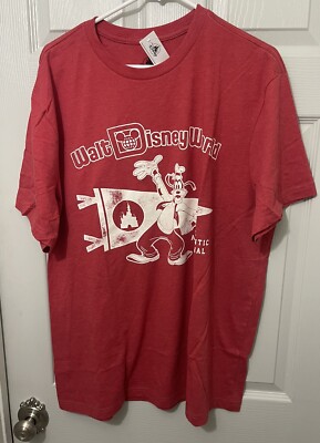 Walt Disney World Red Goofy The Authentic Original Adult Shirt XL