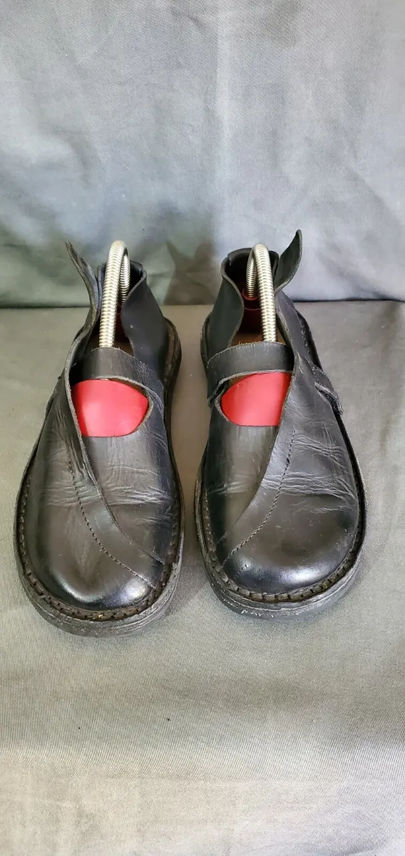 TRIPPEN Black Leather low slip-on shoes Size 36 EU 6 US | eBay