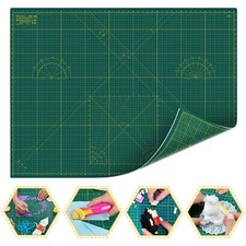 Self Healing Cutting Mat 18" x 24" fabric cutting mat Double Sided 5-Ply Craf...
