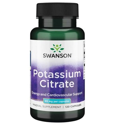 Swanson Potassium Citrate 99mg 120 Capsules