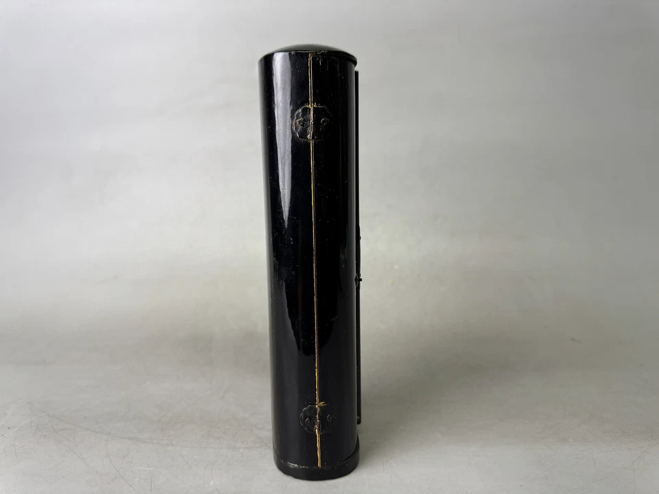 Y9019 STATUE wood carving Amitabha Buddha figurine shrine Japan antique Buddhism - Image 3 of 4