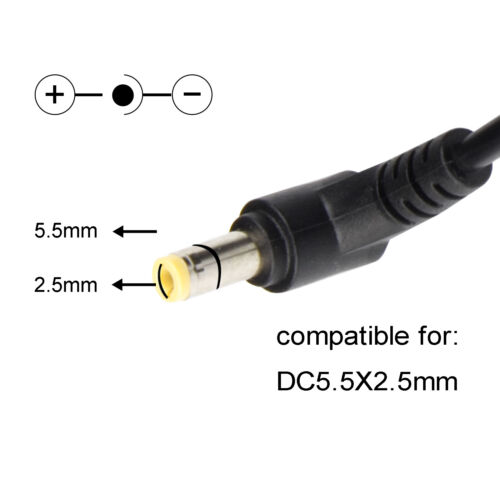 19V 3.42A 65W Laptop AC Adapter Charger For Toshiba PA3822U-1ACA L655 Power Cord - Picture 5 of 5