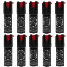 10 Pack .50oz Police Magnum Pepper Spray Self Defense - Tactical OC Hot Strength