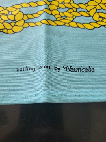 Juego de dos toallas England Galley nuevas con etiquetas 100 % algodón de Nauticalia "Términos de navegación" - Imagen 4 de 9