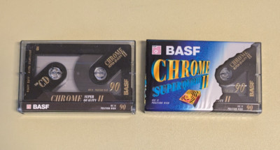 2x BASF Chrome Super Quality II IEC II 90 Min. Cassette 2 Stück