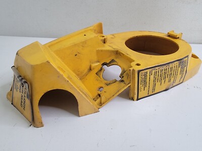 McCulloch Chainsaw Power MAC 320 Side Cover Mount OEM Yellow Plastic Good Used