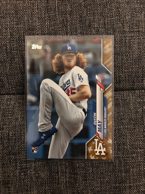 Dustin May Gold Star Rookie 2020 Topps Series 1 235 RC Dodgers Factory Set SP