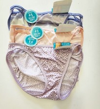 3 Vanity Fair Illumination Bikini Panty Multi 18108 Sz 6/M - NWT