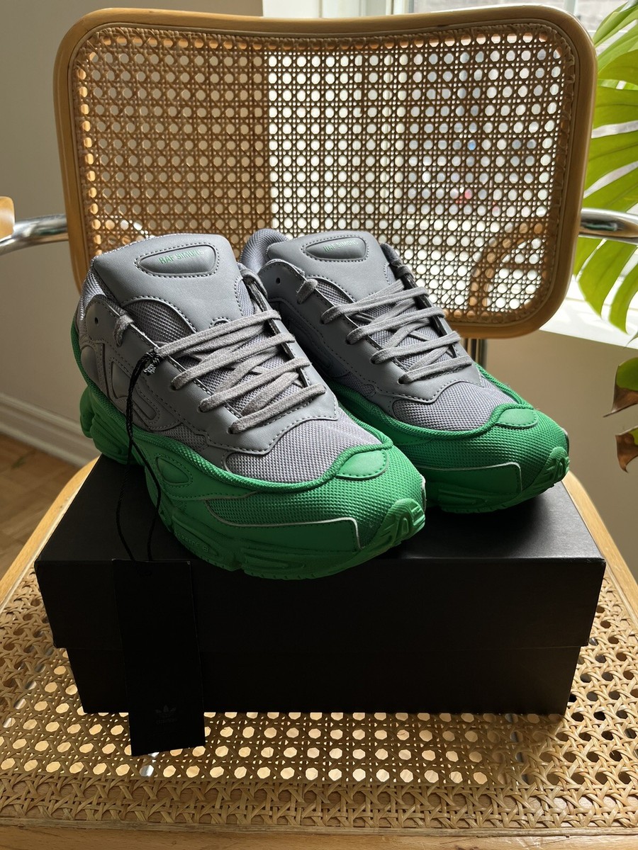 Brand New - Adidas x Raf Simons Ozweego - Grey & Green - Men's 7US
