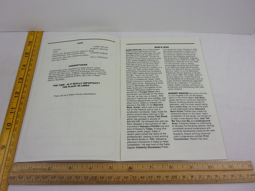 Groucho Marx Gabe Kaplan 1980s live theater program play - Imagen 2 de 5