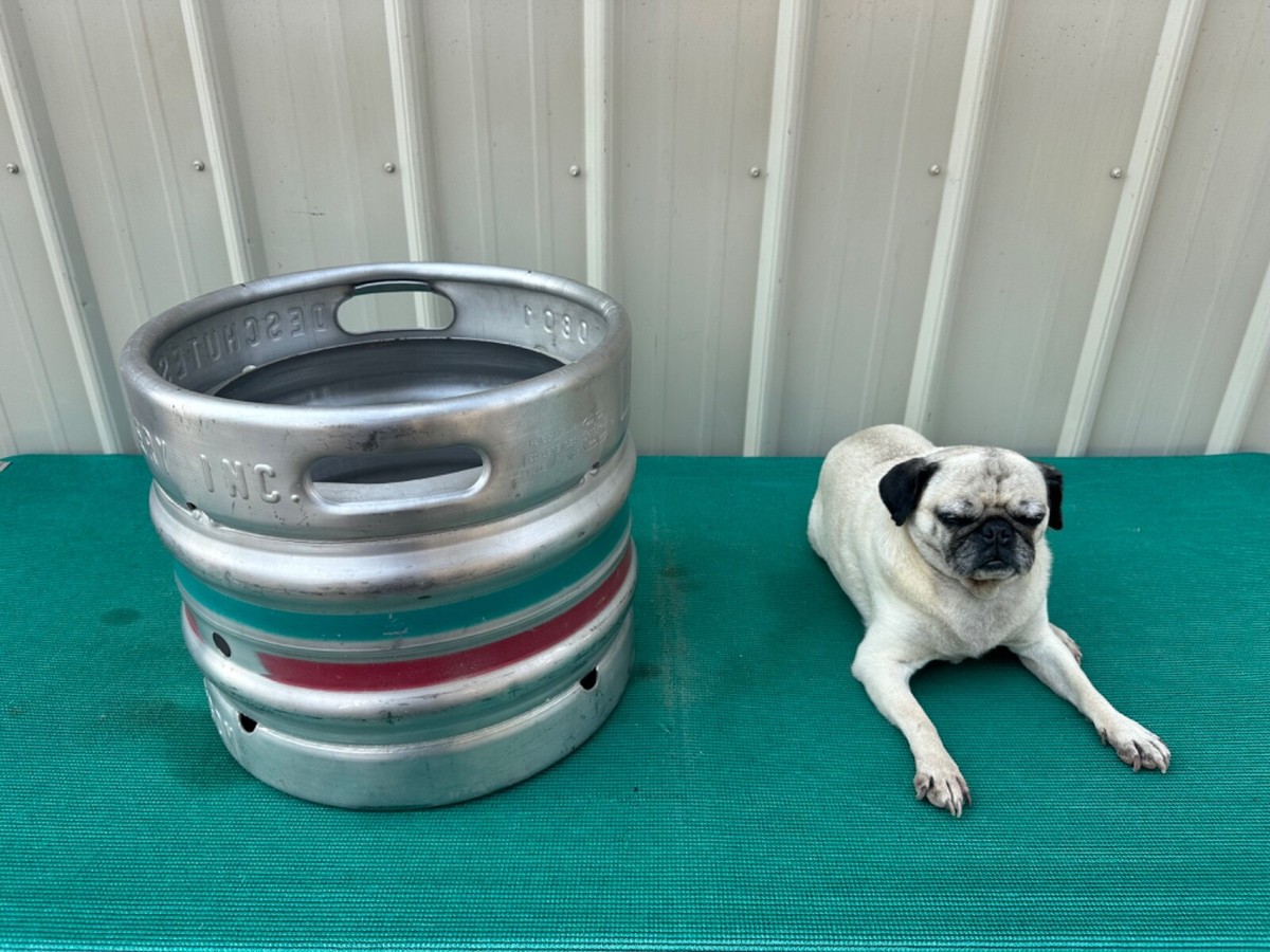 Custom Keg Deschutes Brewery 30 Litres Top Removed for Ice