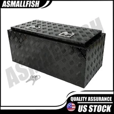 36" Aluminum Truck Underbody Tool Box W/Lock Trailer RV Tool Storage Under Bed