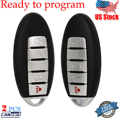 2 For 2016 2017 2018 Nissan Altima Maxima Keyless Smart Remote Car Key Fob 5B