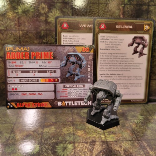 BattleTech Miniatures - Adder (Puma) *Mech & Cards* - Clan Invasion - Picture 4 of 6