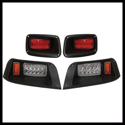 GOLFCO EZGO TXT Golf Cart LED Headlight & Tail Light Kit 1996-2013 Gas and Electric