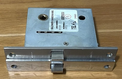 Lot of 2 Baldwin 8530 Small Case Mortise Lock LH for Knobs Estate Collection