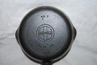 Beautiful Griswold Cast Iron #3 Large Block Logo Skillet Sits Flat No Wobble