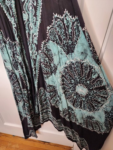 Advance Apparels Free Size Boho Mandala Embroidered 100% Rayon Halter Dress - Picture 4 of 7