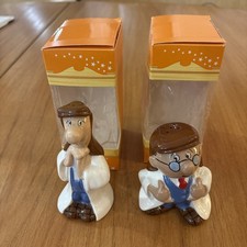 Tetley Tea Wade Gaffer and Sydney Ceramic Salt and Pepper Cruet Set WITH BOXES