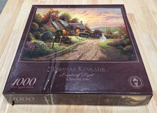 Thomas Kinkade 1000 Piece Jigsaw Puzzle A PEACEFUL TIME 27" x 20" 2001 Ceaco USA