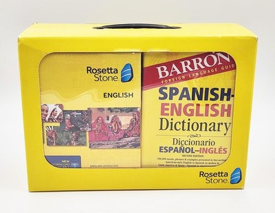 New Rosetta Stone Spanish Level 1-5 w/ Headphone & Barron's Book