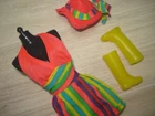 Vtg Barbie Mod 70s BEST BUY Doll Clothes Set STRIPED MINI HALTER DRESS 1974 7817