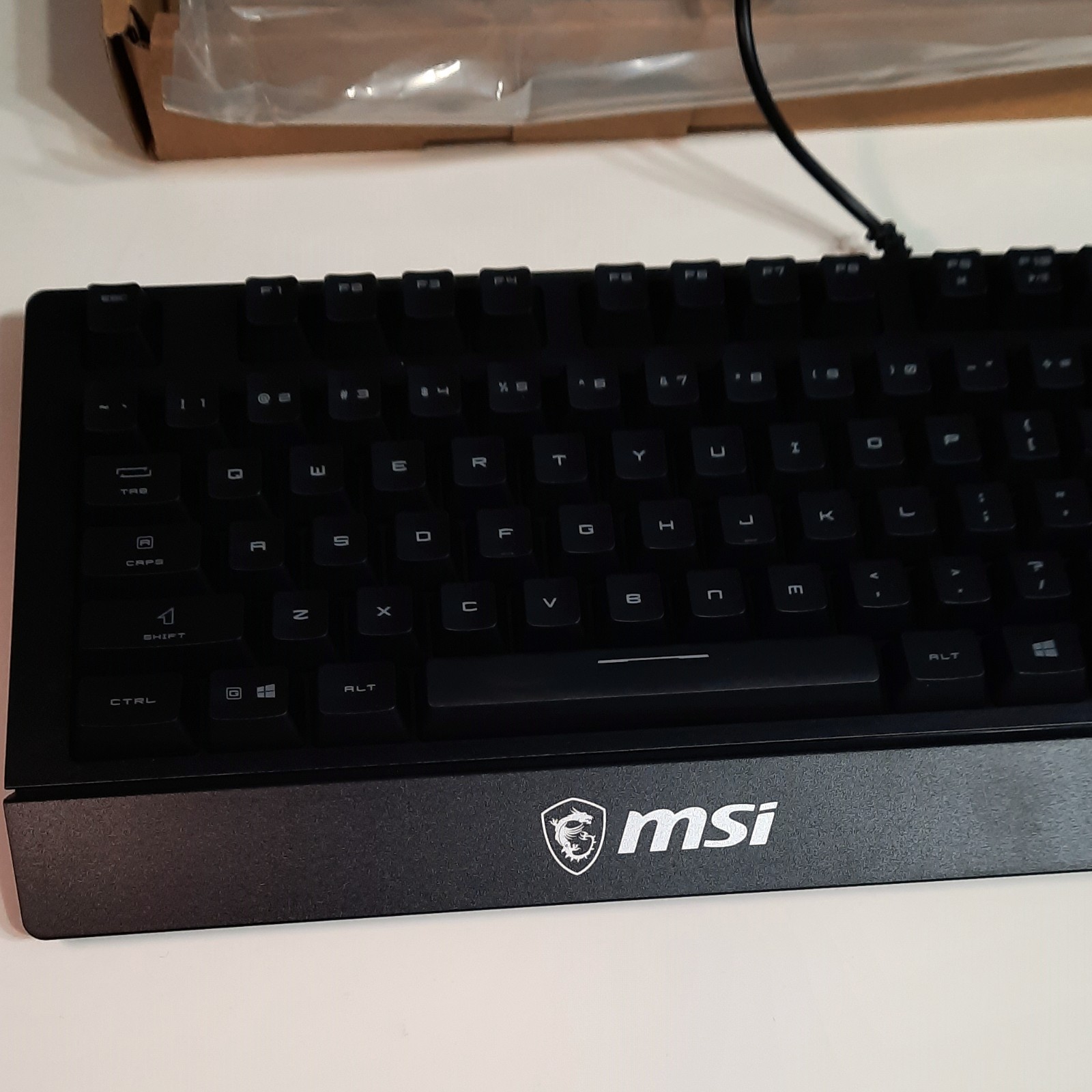 MSI Vigor GK20 Gaming Keyboard RGB Backlit Membrane USB Open Box New
