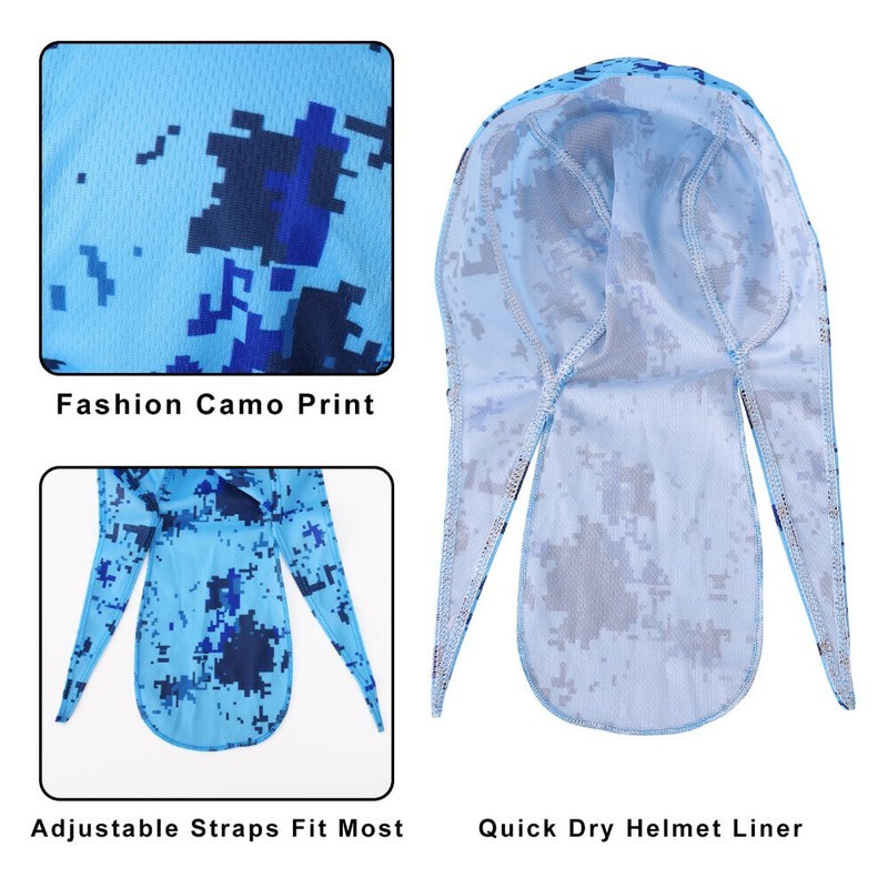 4pc Set Durag Skull Cap Head Wrap Biker Motorcycle Du Do Paisley - Foto 10