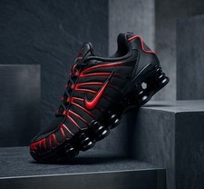 Nike Shox TL Shoes "BRED" Black Crimson AV3595-016 Men's Sizes NEW