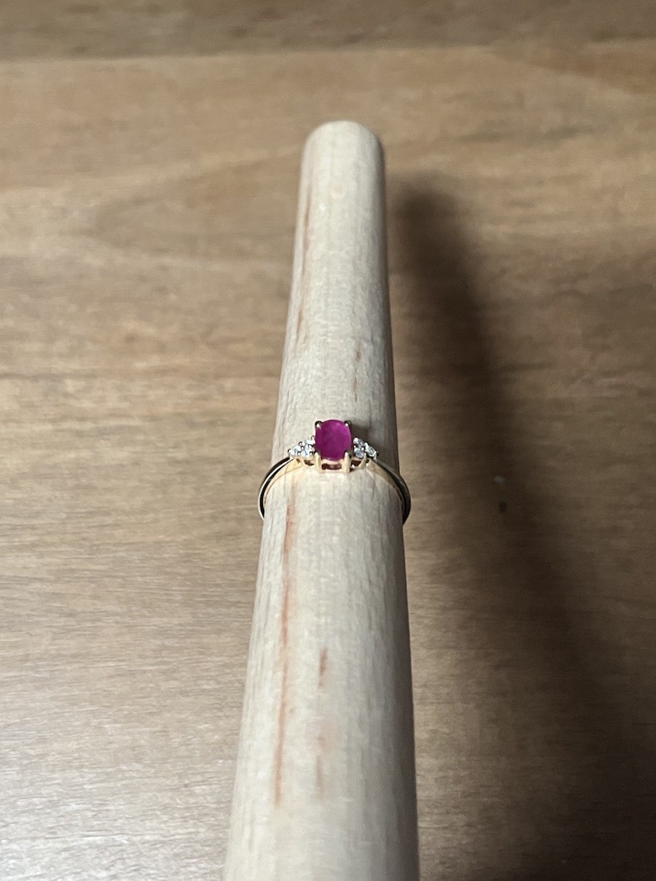 Yellow Gold Ruby Ring - image 4