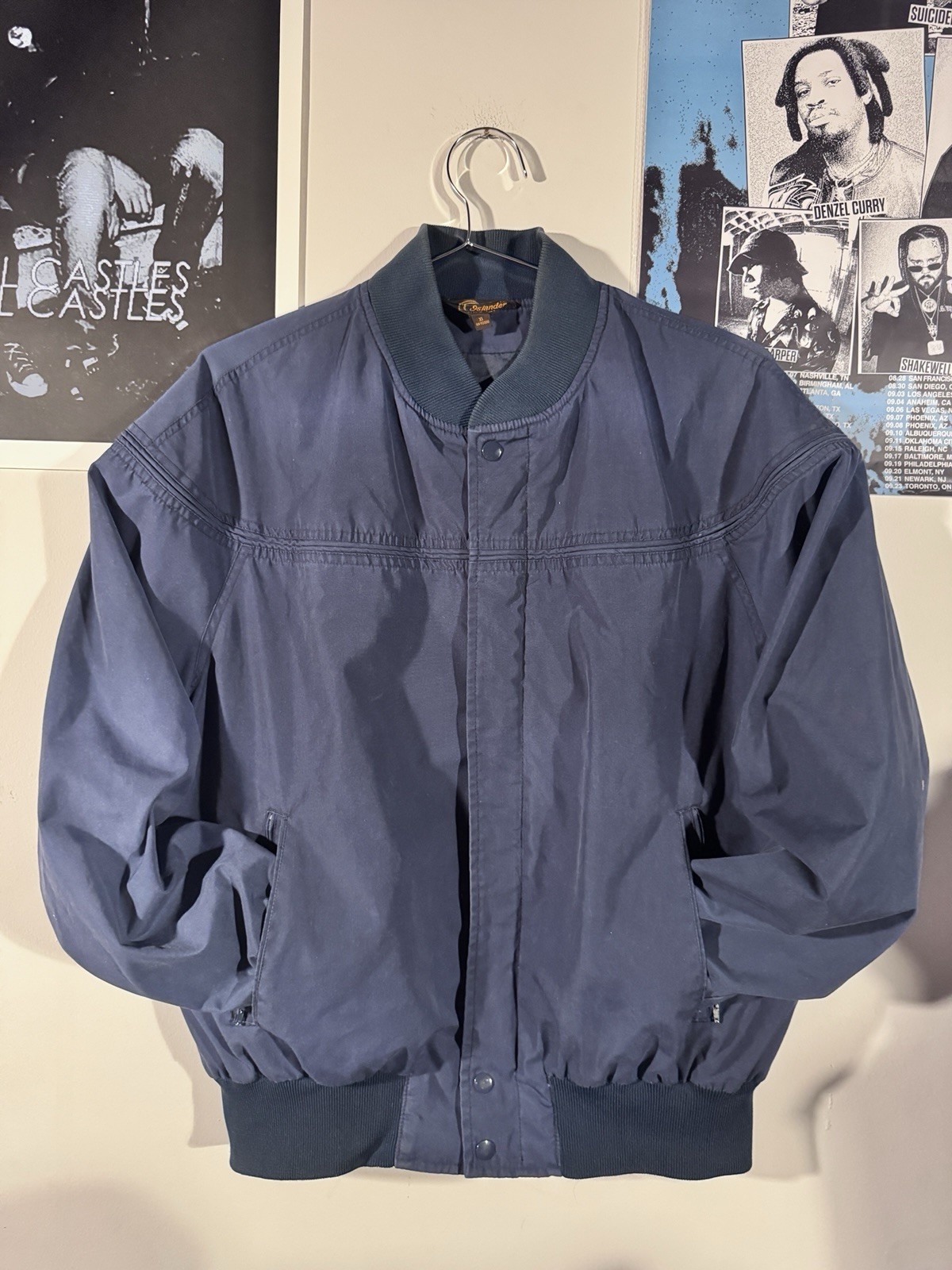 Vintage 70s ISLANDER BLUE BOMBER JACKET SIZE XL
