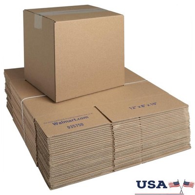 Recycled Shipping Boxes 12x8x10 inches Bundle of 30 Flat Packed Eco-Friendly New