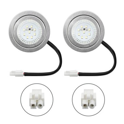 12V DC 1.5W Range Hood Lights with EL Socket, 2Pack Hole Closet Stove Light R...