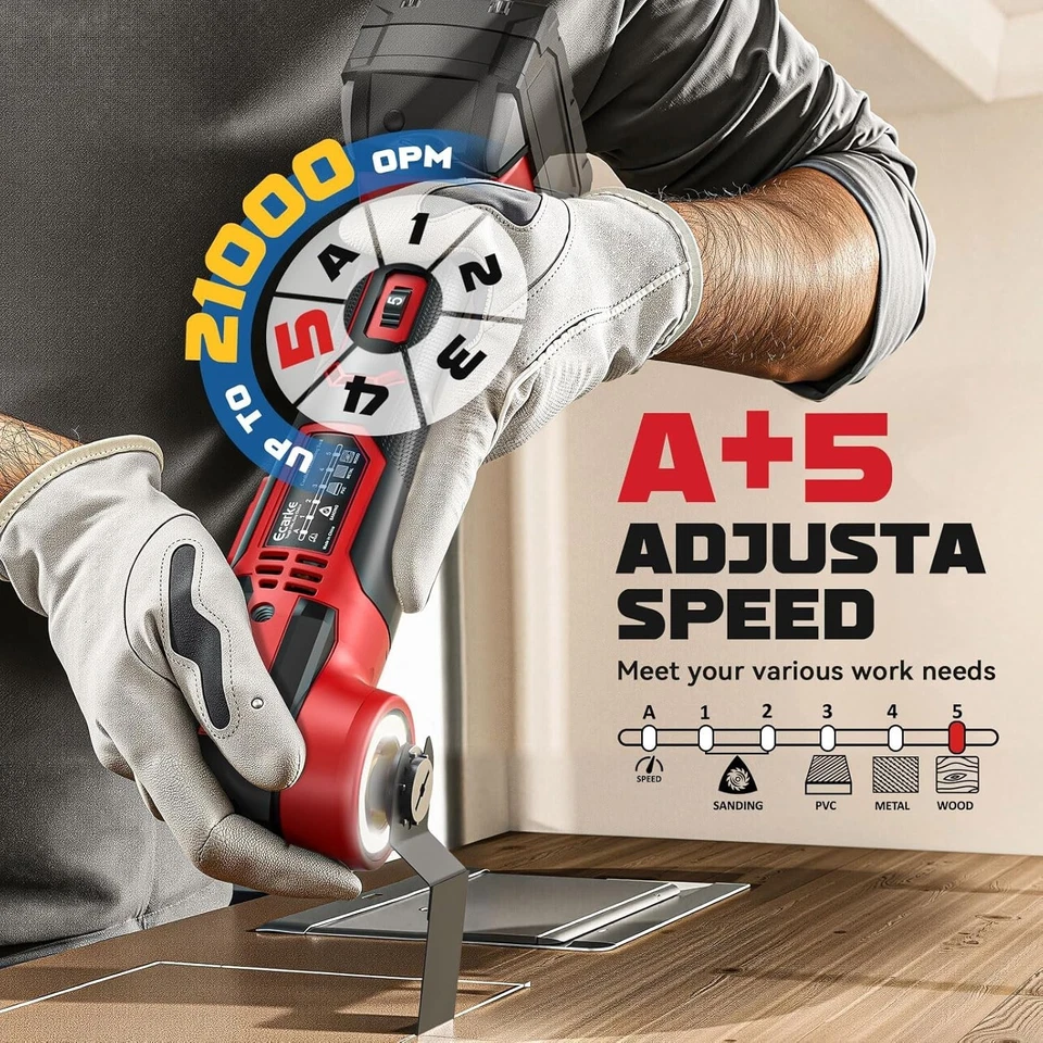 Ecarke Brushless Oscillating Multi-Tool – Compatible with Milwaukee 18V Batterie - Image 2 of 3