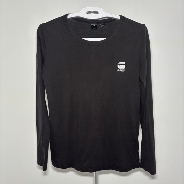 G-Star Women's Jiling Straight Long Sleeve Tee [D04439-2757-990] Black - Size S