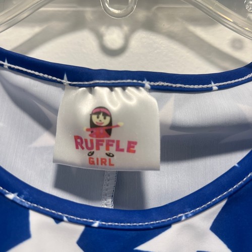 Ruffle Girl Stars & Stripes Patriotic Top - Size 4XL Celebrate in style with th - Picture 2 of 5