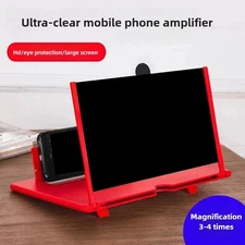 Pullout magnifying glass desktop stand with phone screen bracket for mobiles