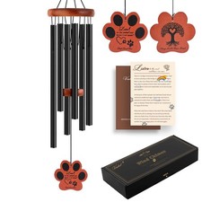 VENBEEL Pet Memorial Wind Chime, 28" Dog Memorial Gifts for Loss of Dog, Pet ...