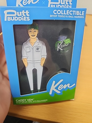 Barbie x PuttBuddies Caddy Ken Golf Divot Tool & Ball Marker Set – Premium Magne - Picture 3 of 7