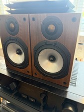 Monitor Audio MR1 Walnut Compact Bookshelf Hifi Loudspeakers - VGC - Postage