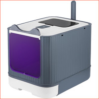 Katzentoilette Selbstreinigend Mit Uv-Desinfektion 44,5X36,5X34,5 Cm Weiß