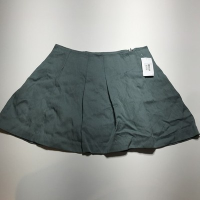 A New Day Women Size 2 Teal High-Rise Pleated Skort Summer Lightweight Twill NWT