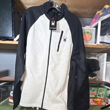 Spyder Full-Zip Activewear Jacket Oatmeal Hea...